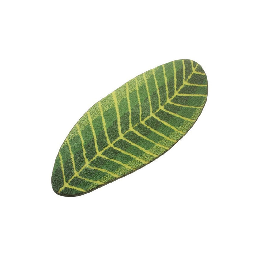 Green Leaf Bath Rug Image