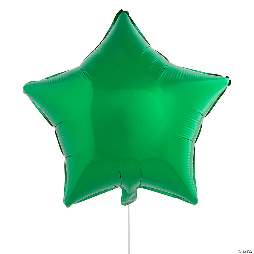 Green Star 18" Mylar Balloon Image