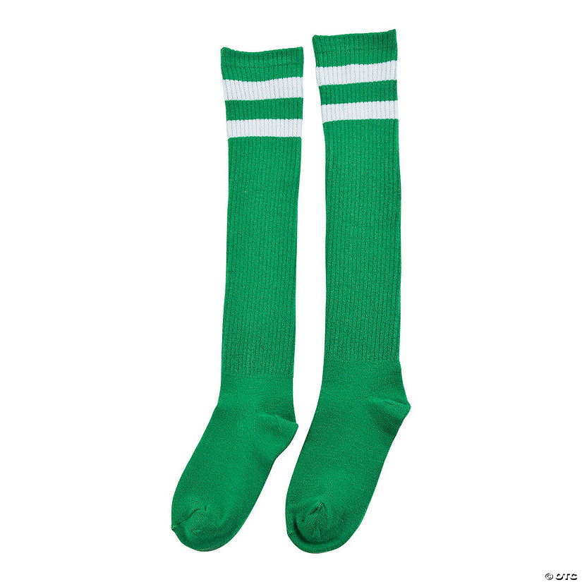 Green Team Spirit Knee-High Socks - 1 Pair Image