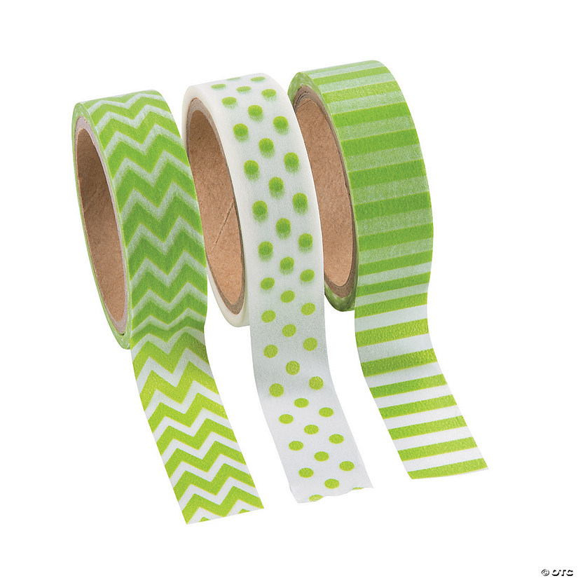 Green Washi Tape Set Oriental Trading