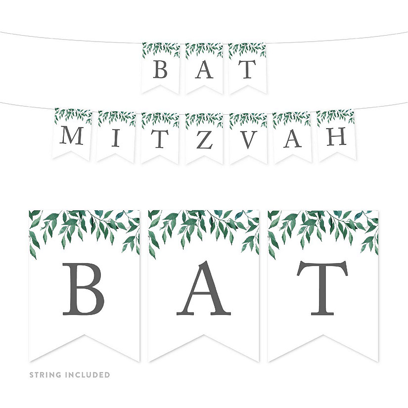 Greenery Bat Mitzvah - 4 x 5.5 Inch Image