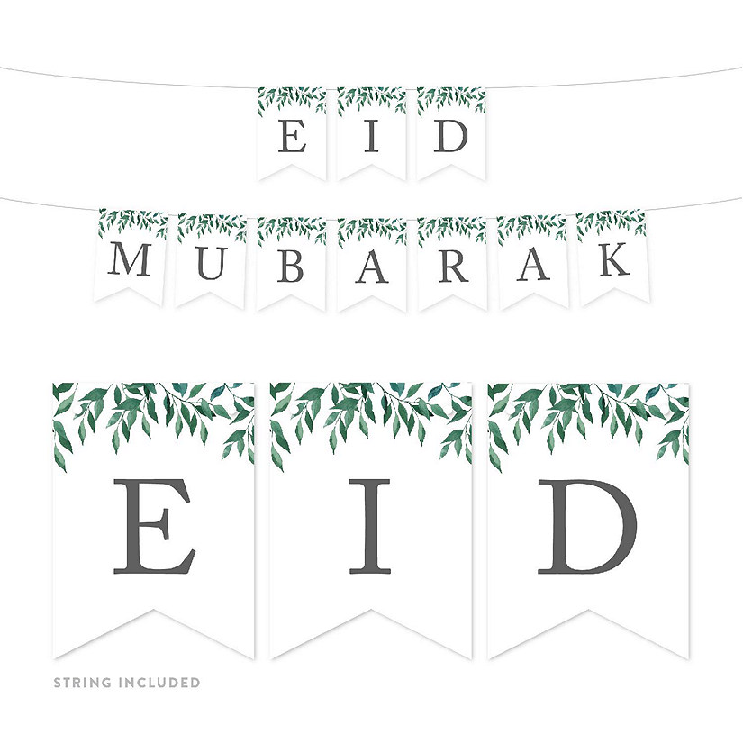 Greenery Eid Mubarak - 4 x 5.5 Inch Image