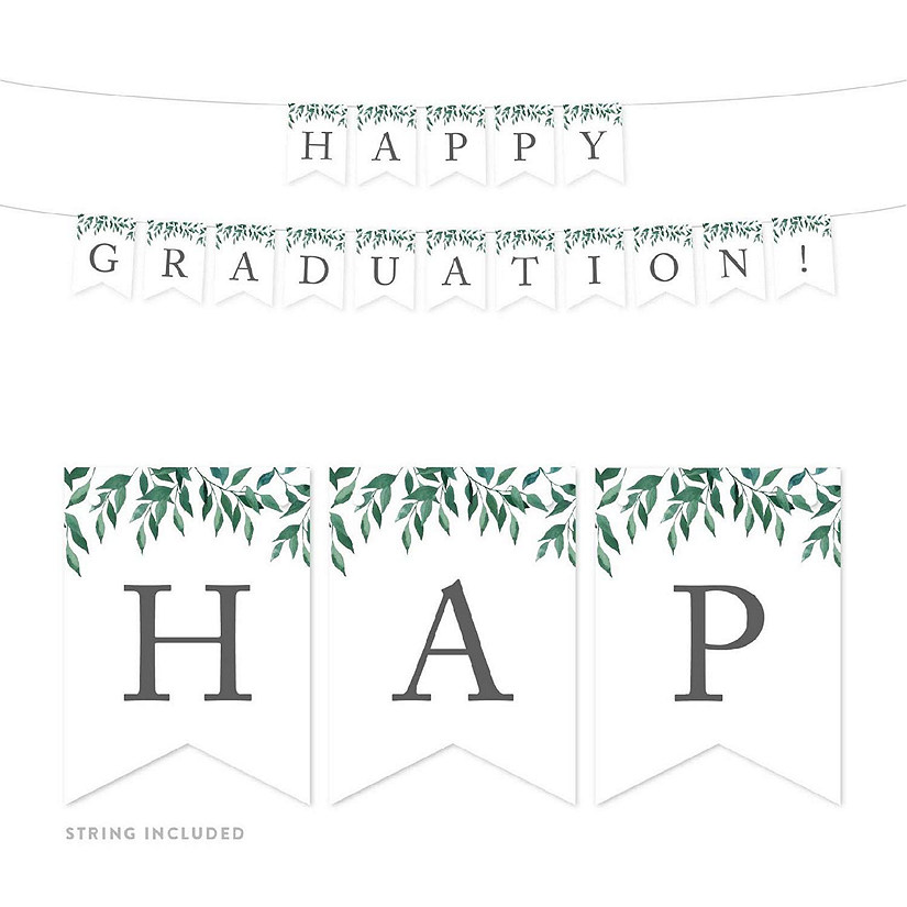 Greenery Happy Graduation - 4 x 5.5 Inch Image