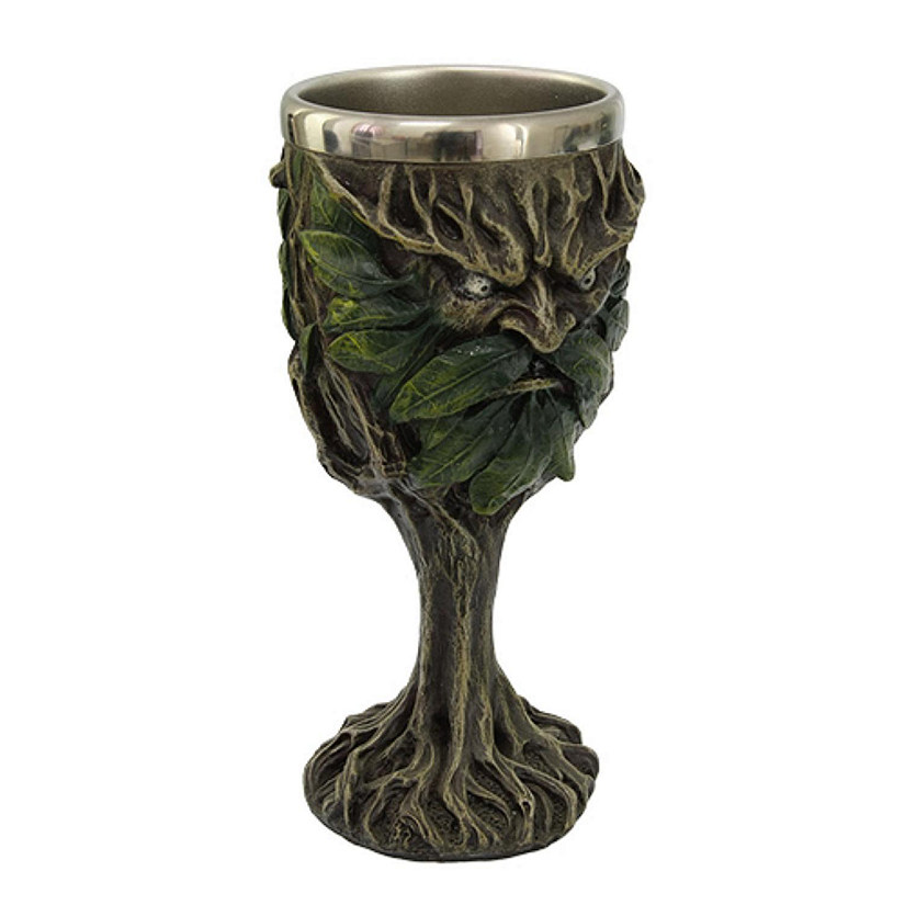Greenman Goblet Chalice Wine Cup New Image