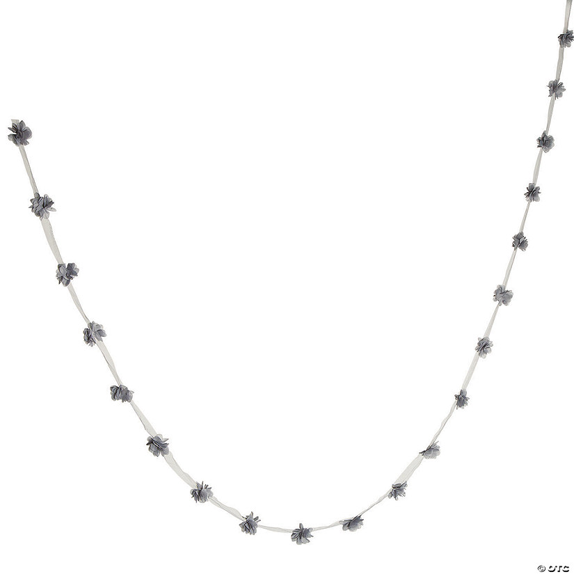 Grey Floral Garland Image