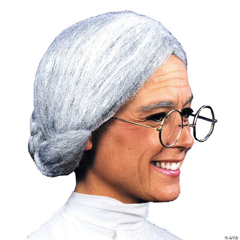Grey Old Maid Wig Image