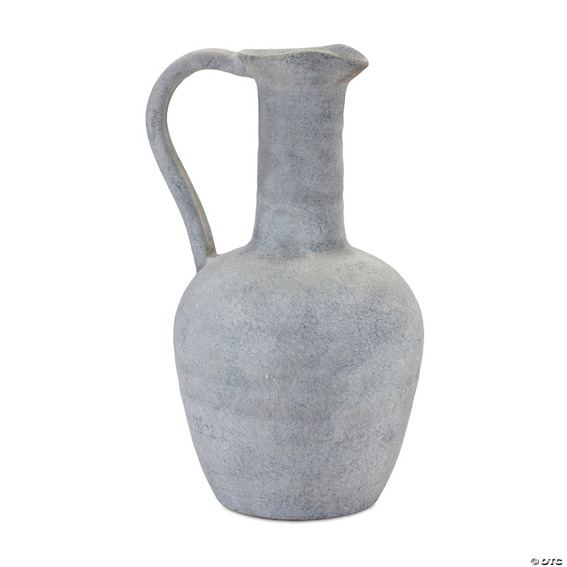 Grey Pitcher Vase 12"H Resin Image