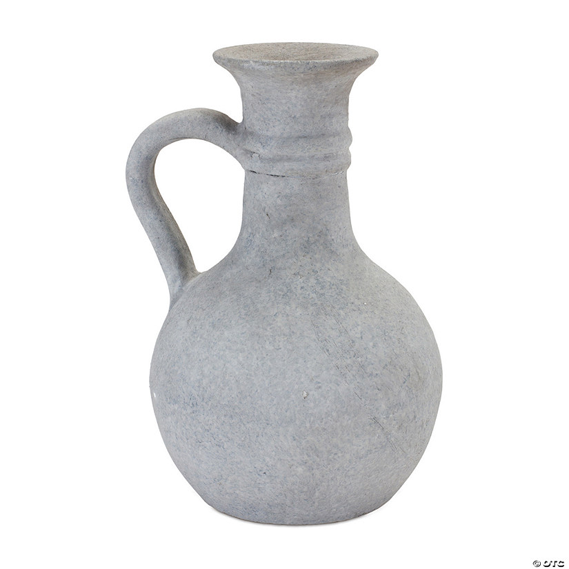 Grey Pitcher Vase 9"H Resin Image
