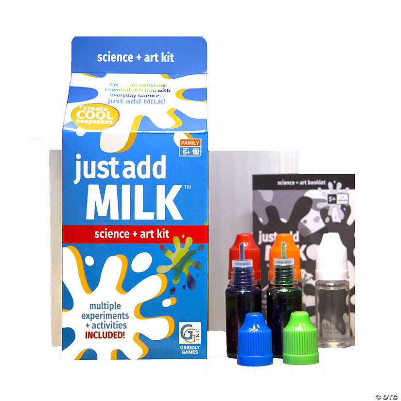 Griddly Games Just Add Milk&amp;#8482; Science + Art Boredom Buster Kit Image