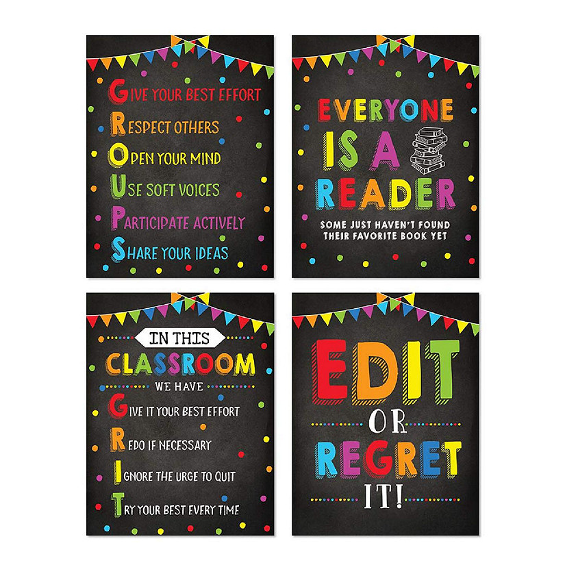 GRIT Classroom Rules 8.5x11in 4-Pack Image