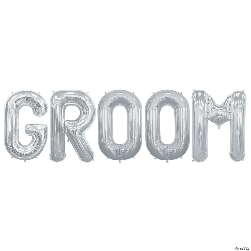 Groom 34" Mylar Balloon Kit &#8211; 5 Pc. Image