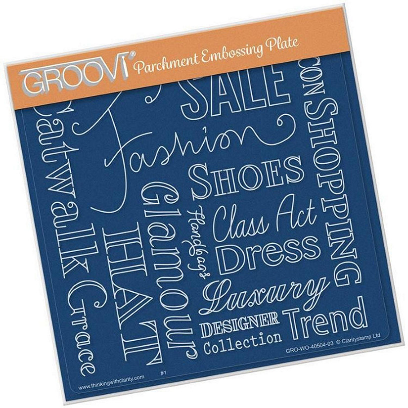 Groovi Plate  Fashion Phrases Groovi Plate A5 Square Image
