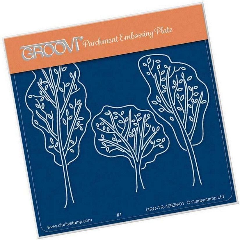 Groovi Plate  Trees A6 Sq Image