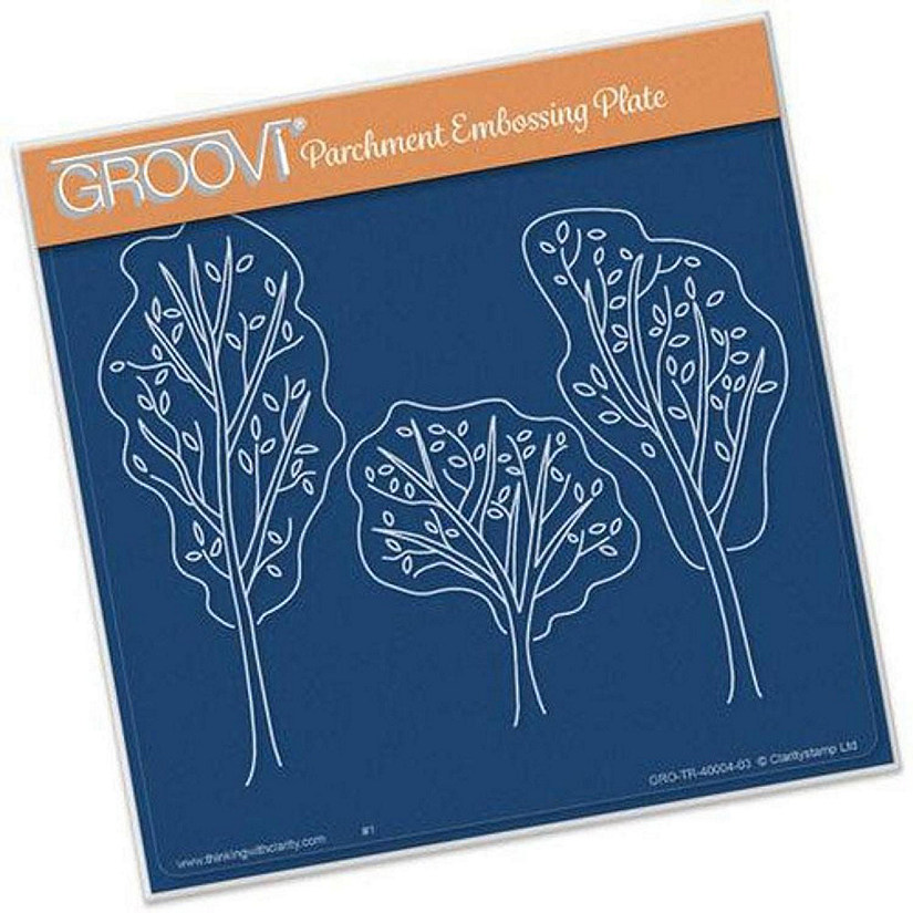Groovi Trees from the Starter Kit A5 Square Plate Image