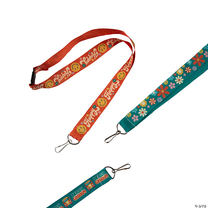 Groovy Party Breakaway Lanyards - 12 Pc. Image