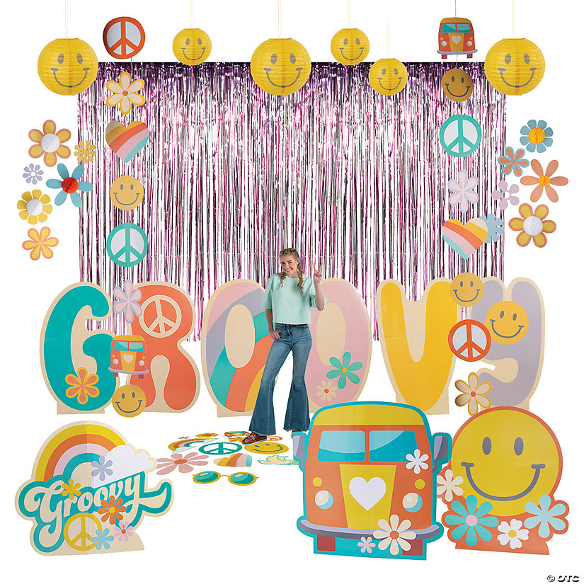 Groovy Party Decorating Kit - 49 Pc. Image