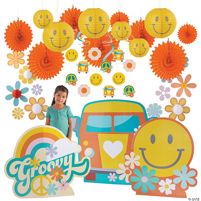 Groovy Party Premium Decorating Kit - 45 Pc. Image
