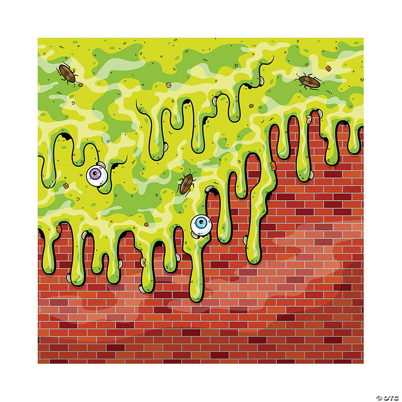 Gross Slime Plastic Backdrop - 3 Pc. Image