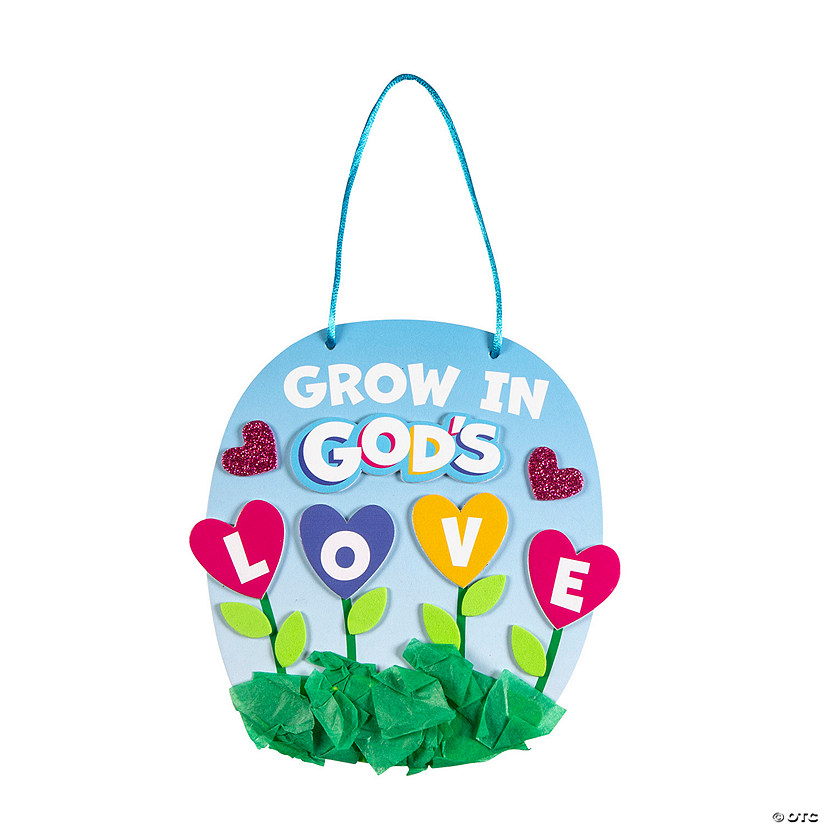 Grow in God&#8217;s Love Sign Craft Kit - Makes 12 Image