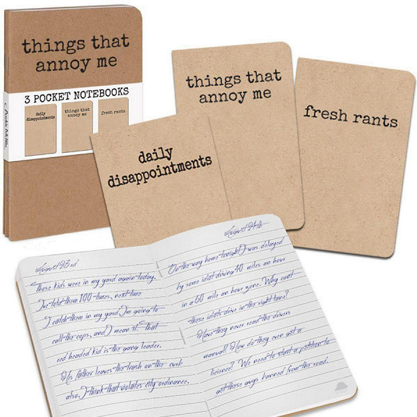 Grump, Things That Annoy Me: Set of 3 Notebooks Image