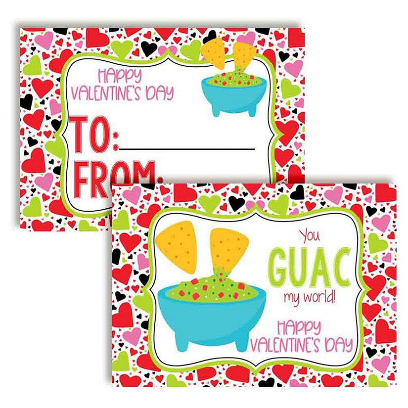 Guacamole Classroom Valentines 30pc. by AmandaCreation Image