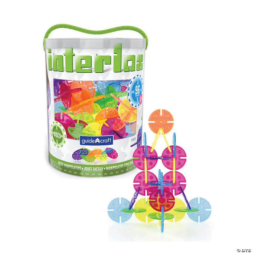 Guidecraft Interlox&amp;#8482; Discs - 96 Pieces Image