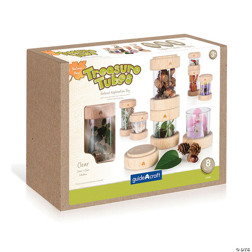 Guidecraft Treasure Tubes, Clear Image