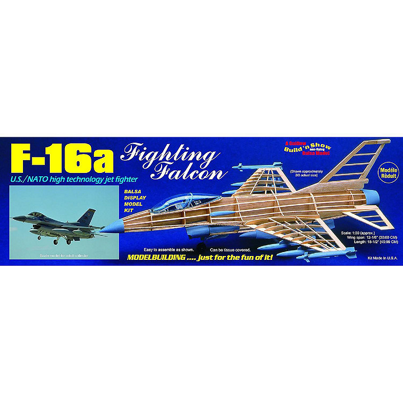 Guillow'S F-16 Fighting Falcon Model Kit, Small Image