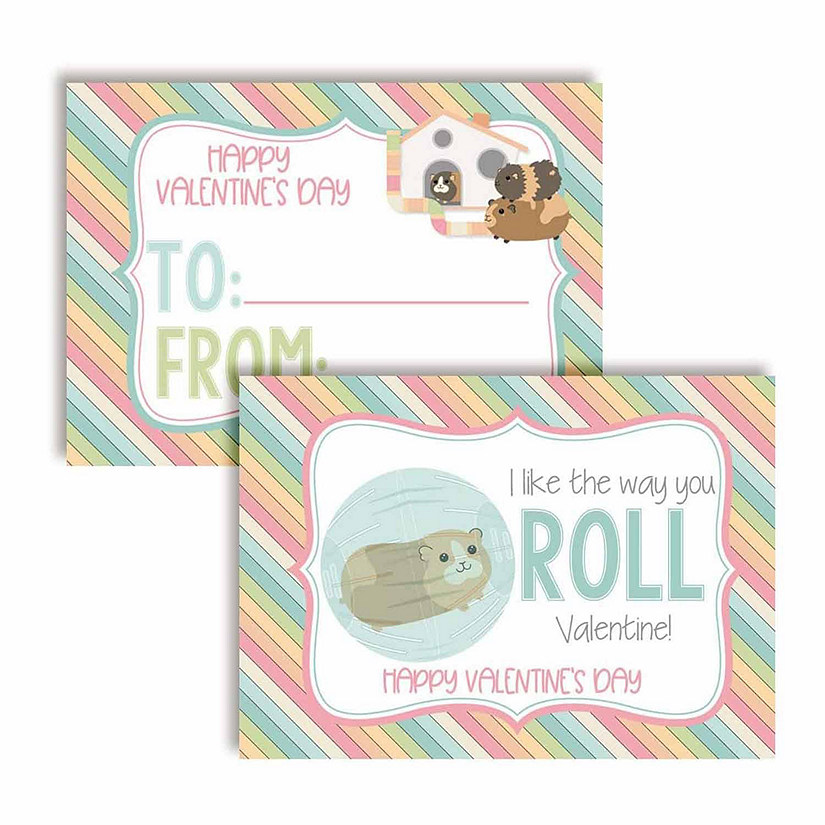 Guinea Pig Classroom Valentines 30pc. by AmandaCreation Image