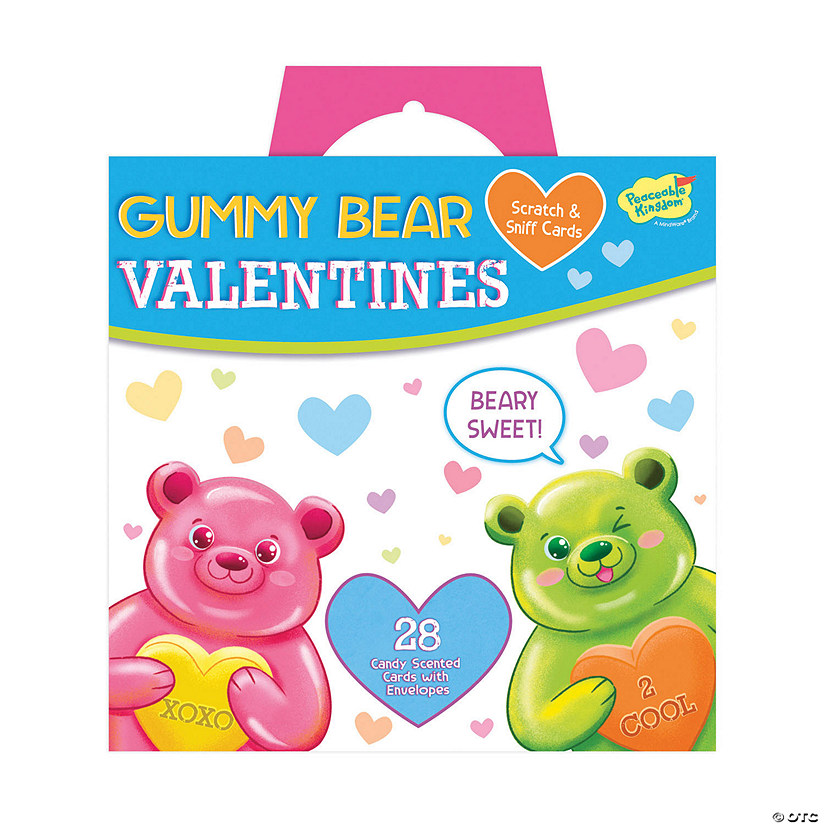 Gummy Bear Scratch & Sniff Valentines Image
