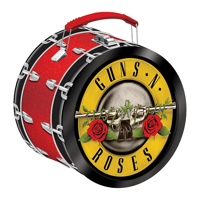 Guns N Roses Drum Shaped Tin Fun Box Image