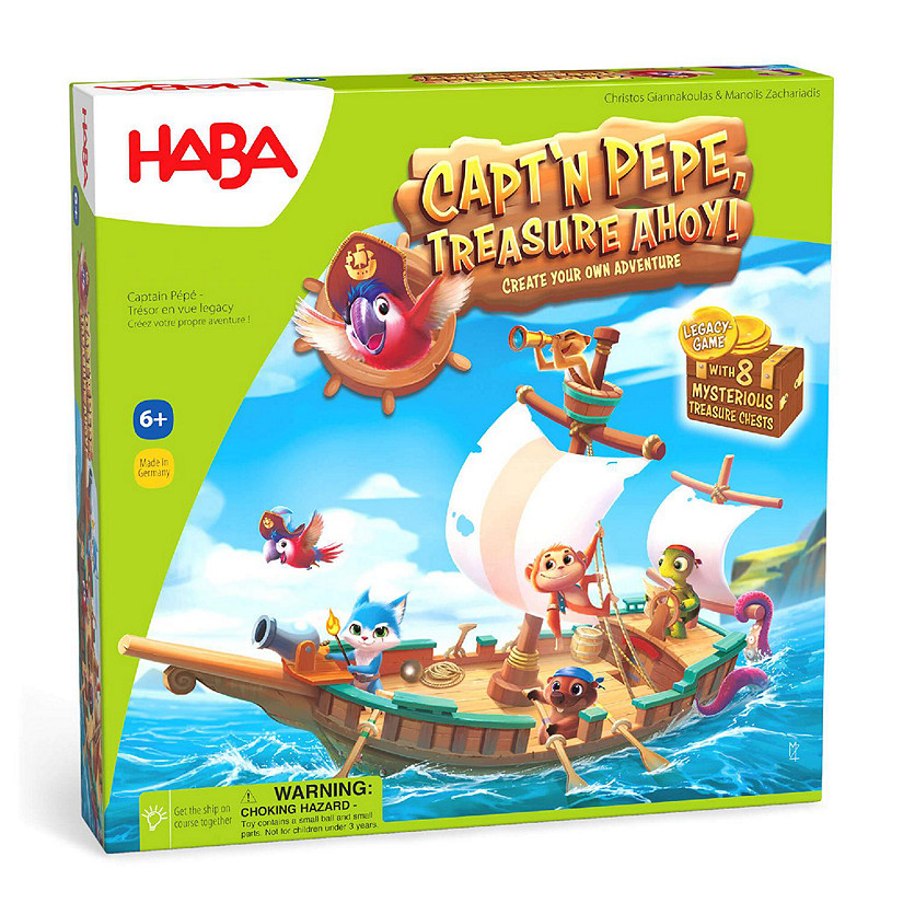 HABA Capt'n Pepe Treasure Ahoy! - A Create Your Own Adventure Legacy Game for Ages 6+ Image