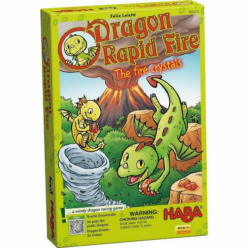 HABA Dragon Rapid Fire Game - A Fast Paced Dice Race Game for Ages 3 and Up (Made in Germany) Image