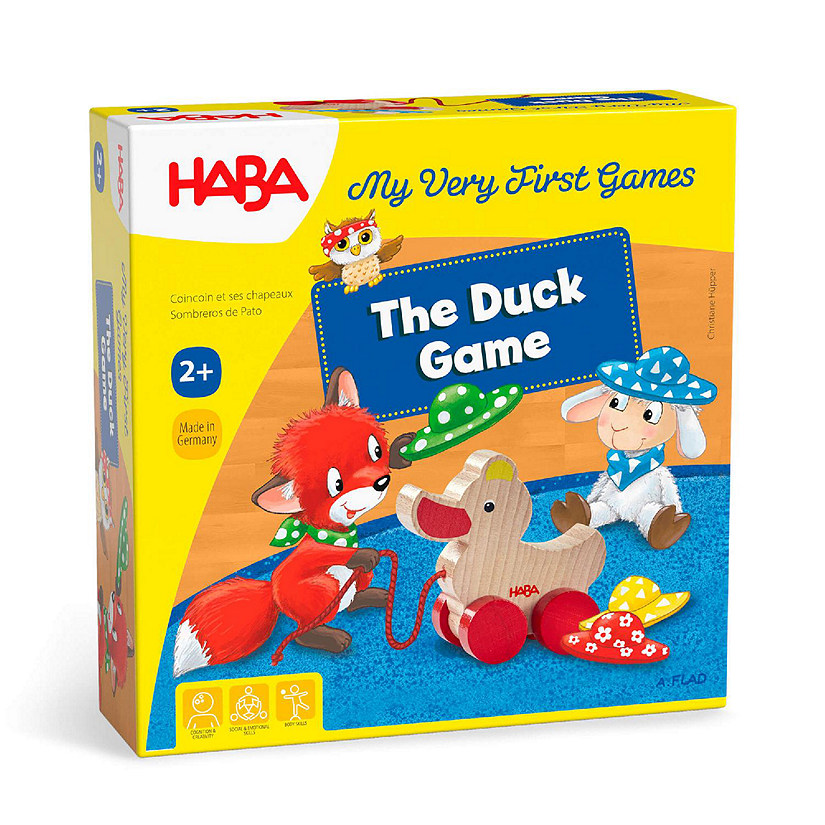HABA My Very First Games Little Duck - A Cooperative Hat Collecting Observation Game for Toddlers Ages 2+ Image