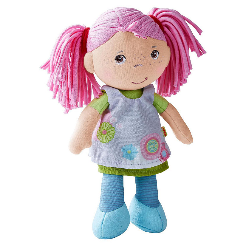 HABA Soft Doll Beatrice 8" - First Baby Doll with Pink Pigtails for Ages 6 Months and Up. Image