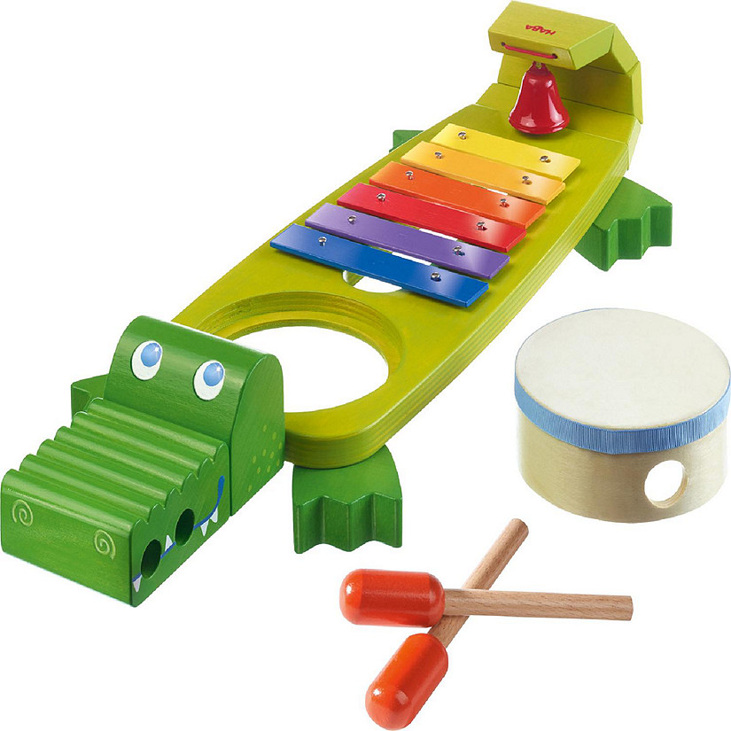 HABA Symphony Croc Music Band Set with 4 Instruments for Ages 2 and Up Image