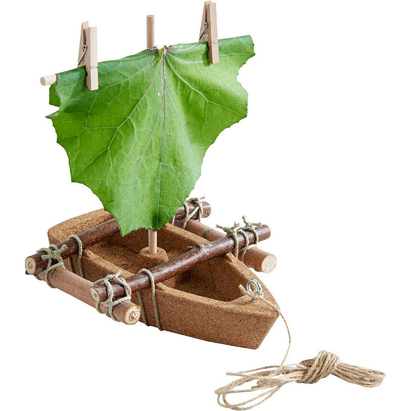 HABA Terra Kids Cork Boat - Easy to Assemble and Upgrade with Materials Found in Nature - DIY Fun for Young and Old Image