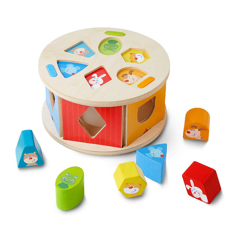 HABA Wooden Shape Sorting Box Favorite Animals Image