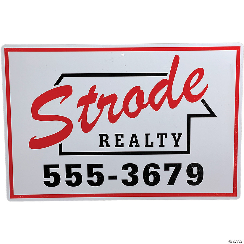 Halloween™ (1978) Strode Realty Metal Sign Oriental Trading