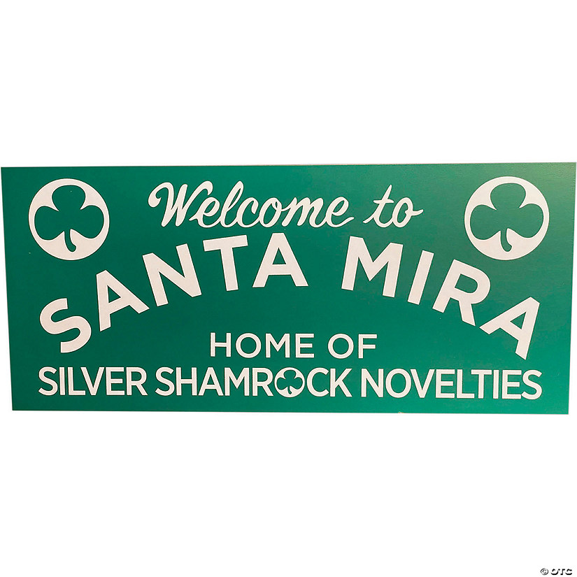 Halloween 3: Season of the Witch&#8482; Santa Mira Wood Sign Halloween Decoration Image