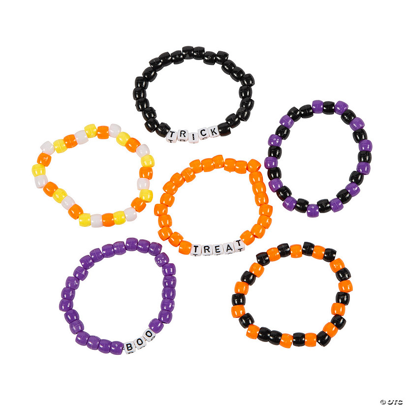Halloween Bead Bracelet Assortment 24 Pc.
