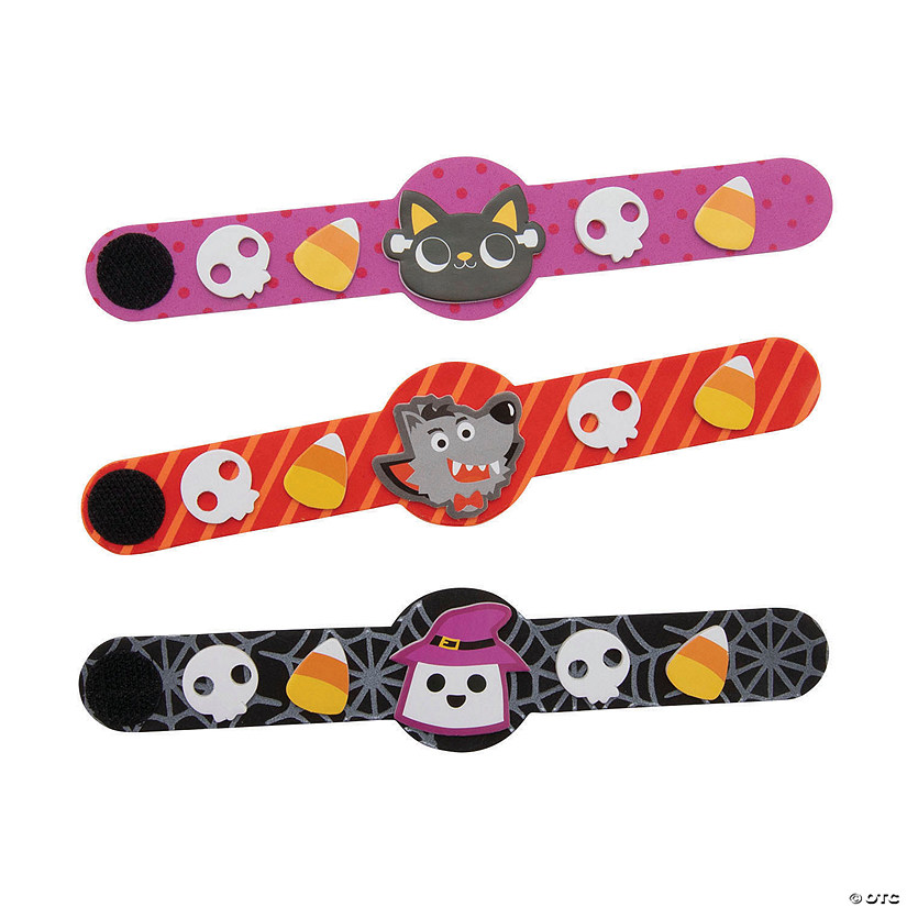 Halloween Boo Crew Bracelet Craft Kit - Makes 12 Image