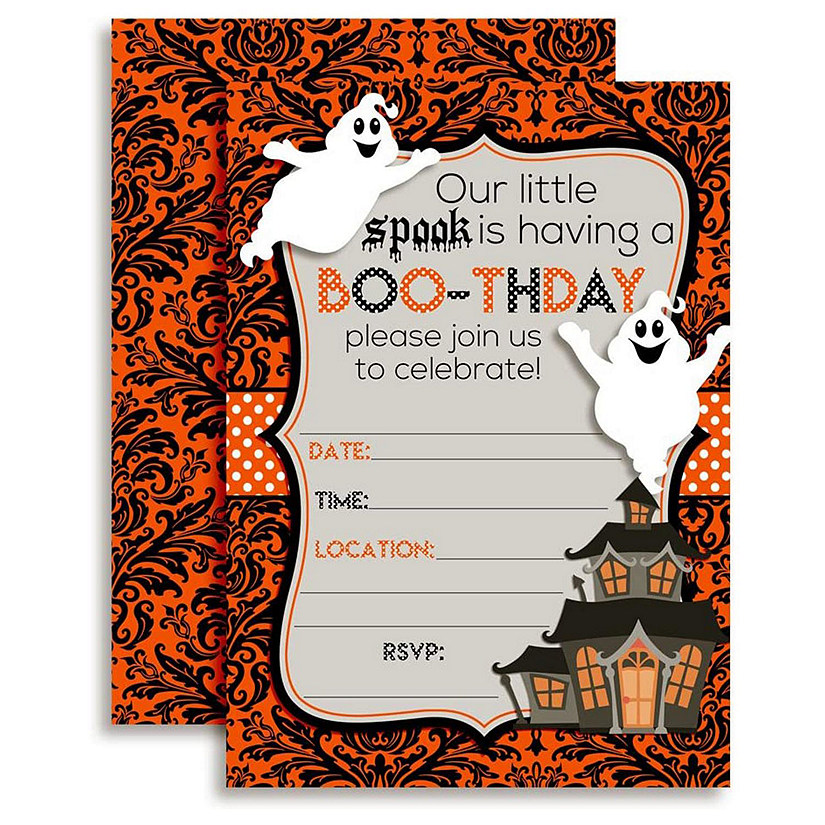 Halloween Boothday Invitations 40pc. by AmandaCreation Image