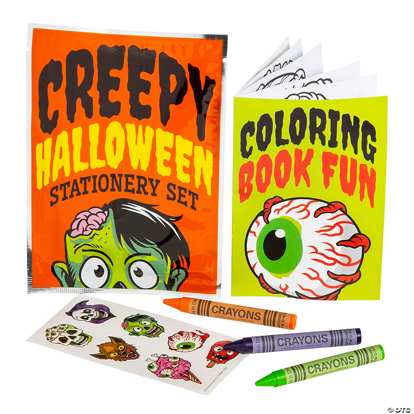 Halloween Creepy Treats Stationery Sets - 12 Pc. Image