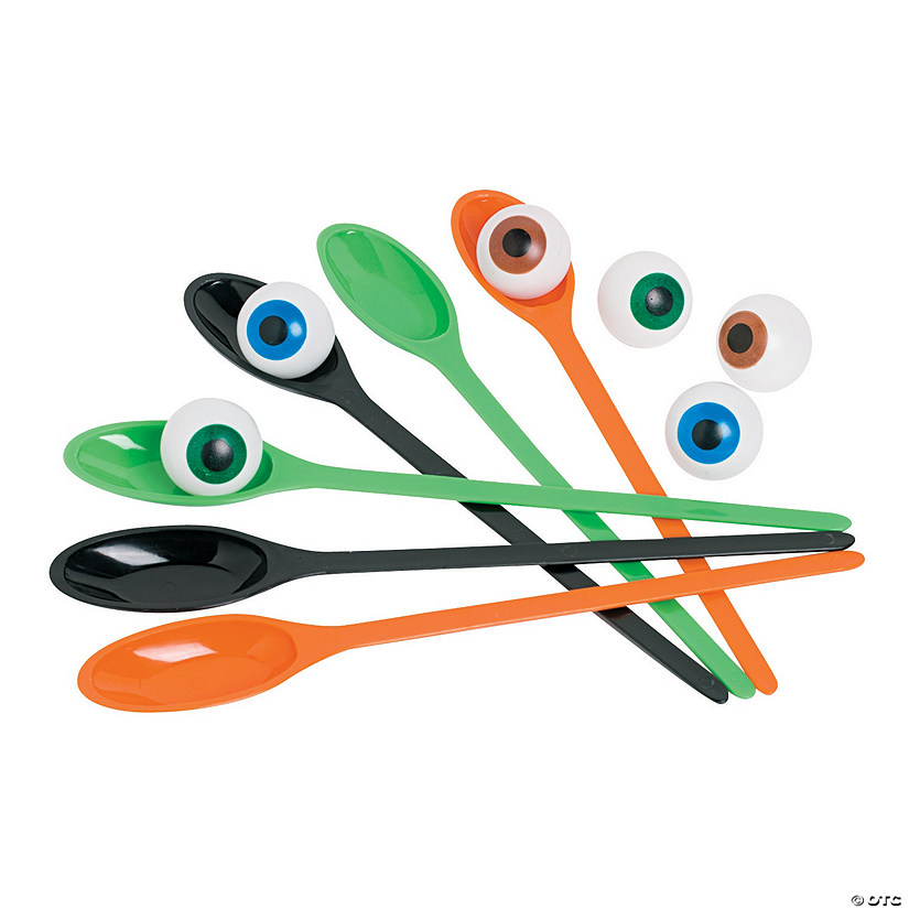 Halloween Eyeball Plastic Spoon Game Racing Game for 6 Image