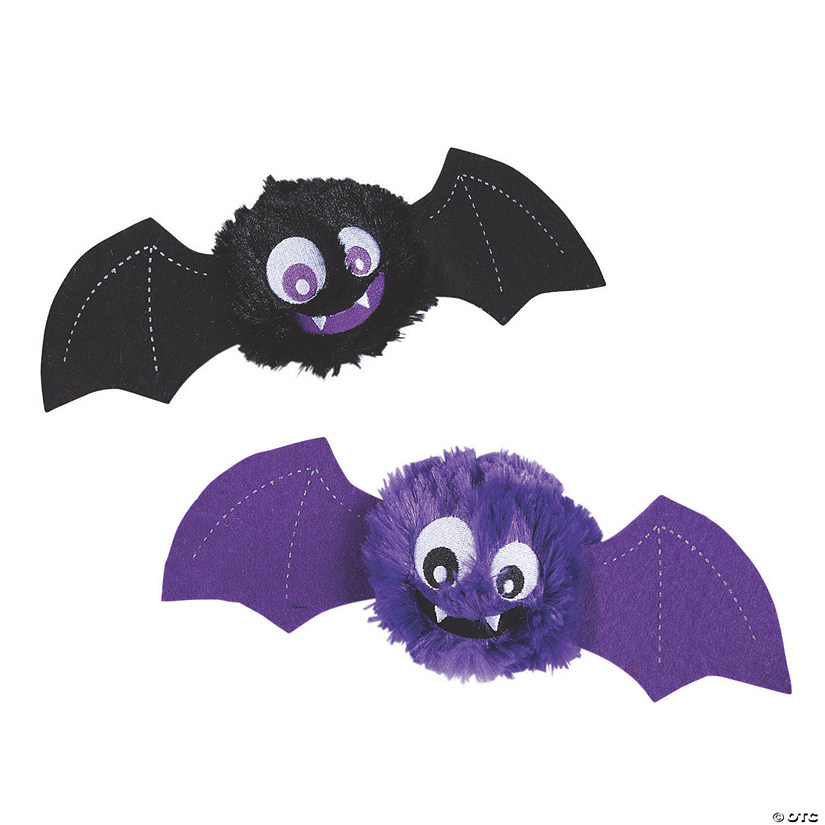 Halloween Fuzzy Plush Bat Bouncing Balls Oriental Trading
