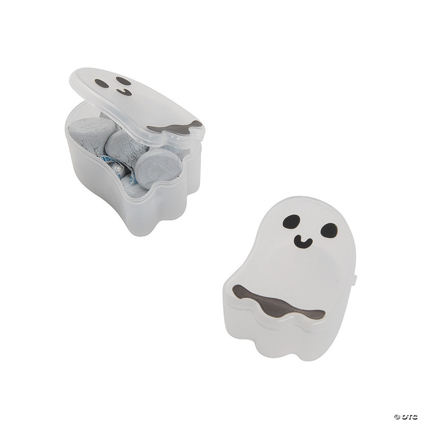 Halloween Ghost BPA-Free Plasitc Containers - 24 Pc. Image