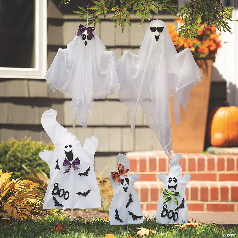 Halloween Ghost Family Yard Decorations - 5 Pc. Image