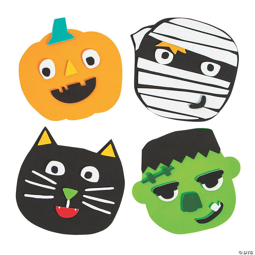 Halloween Ghoul Gang Magnet Craft Kit - Makes 12 Image