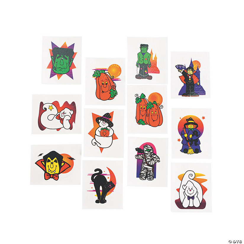 Halloween Glitter Tattoos Oriental Trading